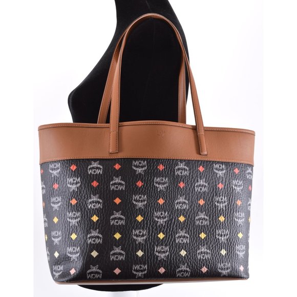 New MCM $760 LIZ Rainbow Spectrum Visetos Purse Tote Shopper W/Zip Pouch - Picture 8 of 11